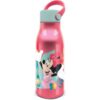 Garrafa Térmica Alumínio 760ml - Minnie - "Being More" - Vermelha c/ tampa verde