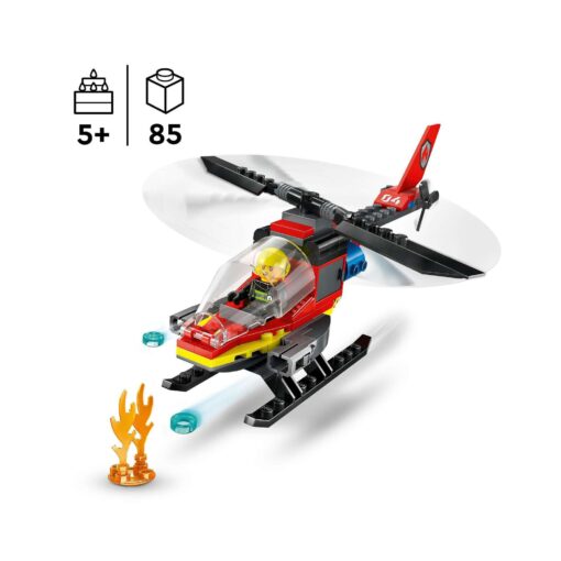Helicóptero de Resgate dos Bombeiros (85 pcs) - City - Lego