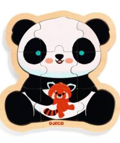 Puzzle Madeira (9 pcs) - Puzzlo Panda - Djeco