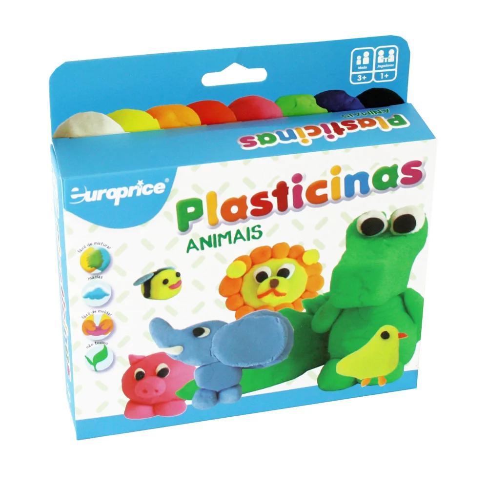 Kit de Plasticinas Animais - Europrice
