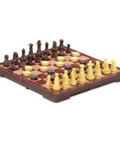 Jogo de Xadrez e Damas Magnético Pequeno - Cayro
