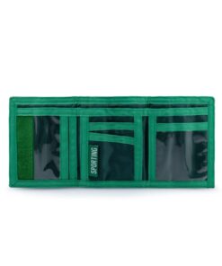 Carteira com Velcro Verde e Riscas - SCP