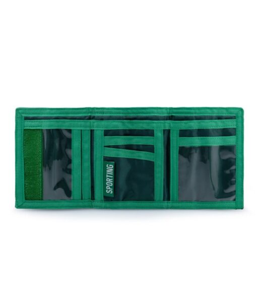 Carteira com Velcro Verde e Riscas - SCP