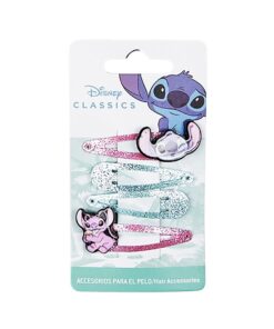 Conjunto de Presilha para Cabelo Stitch e Angel - Lilo & Stitch