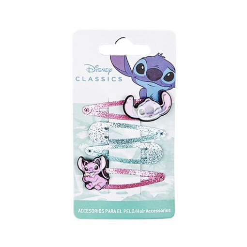 Conjunto de Presilha para Cabelo Stitch e Angel - Lilo & Stitch