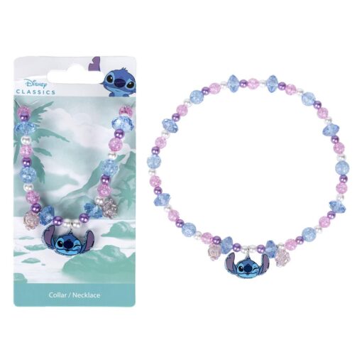Colar de Missangas com Pendente Stitch - Lilo & Stitch