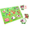 Descubre os sons das ovelhas, do porco, do cavalo e dos muitos amigos animais da quinta que podes descobrir a brincar com o Sirwood Wooden Sound Puzzle. Coloca os moldes de madeira nos espaços correspondentes e ouve os sons dos teus novos amigos. O Sound Puzzle de madeira estimula a visão, o tato e a audição, funciona com baterias e contém 8 formas coloridas e cheias de detalhes.