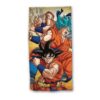 Toalha de Praia com 3 transformações Goku Microfibra - Dragon Ball