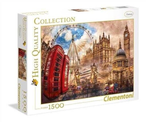 Puzzle Vintage Londres (1500 pcs) - Clementoni