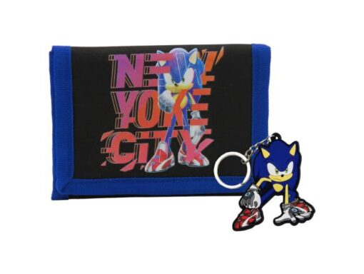 Conjunto de Carteira e Porta Chaves - Sonic