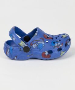 Chinelos Croc's Azuis Escuros com Personagens (26-27) - Sonic