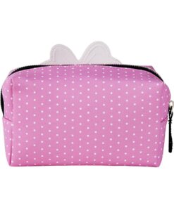 Estojo Necessaire - Minnie C/ Laço Rosa e Pontinhos Brancos - Minnie Mouse, 8445484161908