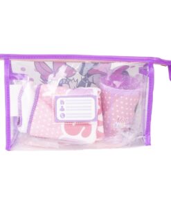 Necessaire Transparente Minnie e Margarida com 4 Acessórios - Minnie, 8445484249347