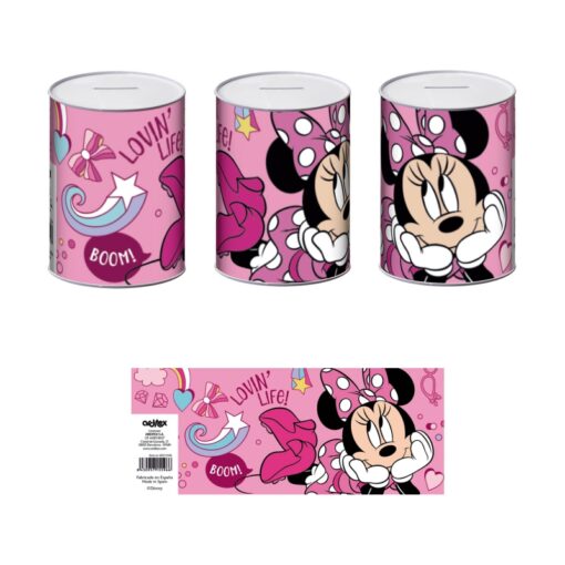 Mealheiro Pequeno em Lata Rosa "Lovin' Life!" - Minnie, 8430957155966