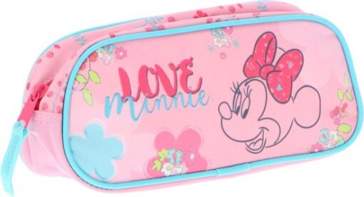Estojo Rectangular Rosa "Love Minnie" - Minnie, 4043946313328