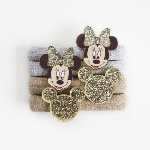 Conjunto 4 elásticos de Cabelo Minnie Dourados - Minnie, 8445484165715