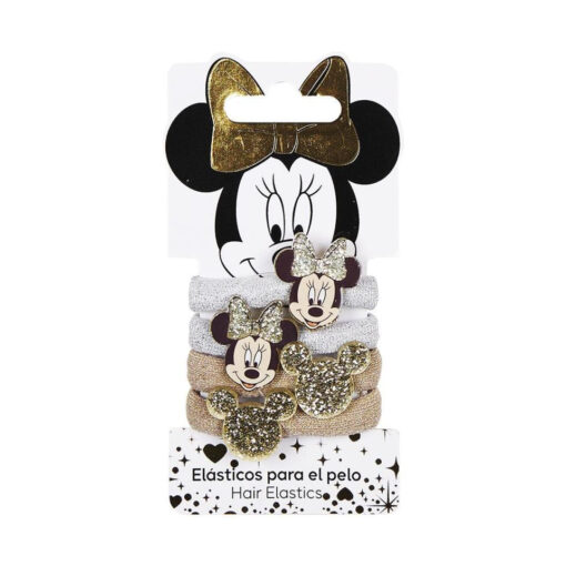 Conjunto 4 elásticos de Cabelo Minnie Dourados - Minnie, 8445484165715