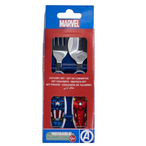 Conjunto de Talheres Metálicos "Force" - Avengers, 8412497741182