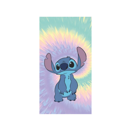 Toalha de Praia Microfibra Azul e Rosa - Lilo & Stitch, 8435746905173