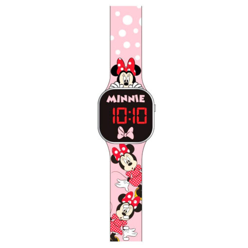 Relógio Digital Led Watch Rosa Minnie C/ Vestido - Minnie Mouse, 8435507875363