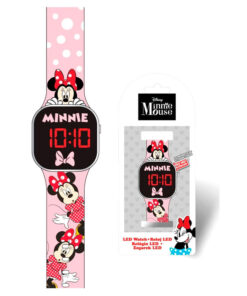 Relógio Digital Led Watch Rosa Minnie C/ Vestido - Minnie Mouse, 8435507875363