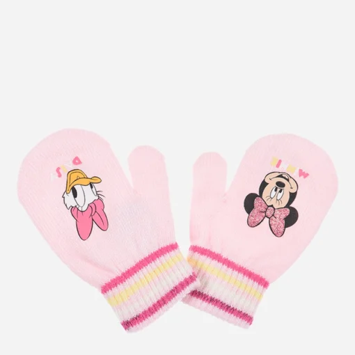 Luvas de Bebé Rosa Claro com Cara (TU) - Minnie, 3609086485137