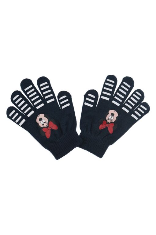 Luvas Azuis Escuras Com Riscas Brancas (TU) - Minnie, 3609086346032