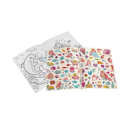 Livro Para Colorir A4 + Stickers "Mermaid" - Grafix, 8715427068725
