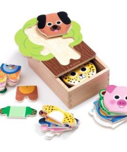 Puzzle de Madeira para Completar Animais - Abramix - Djeco