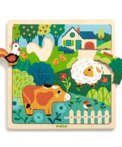 Puzzle Animais da Quinta - Puzzlo Farm - Djeco