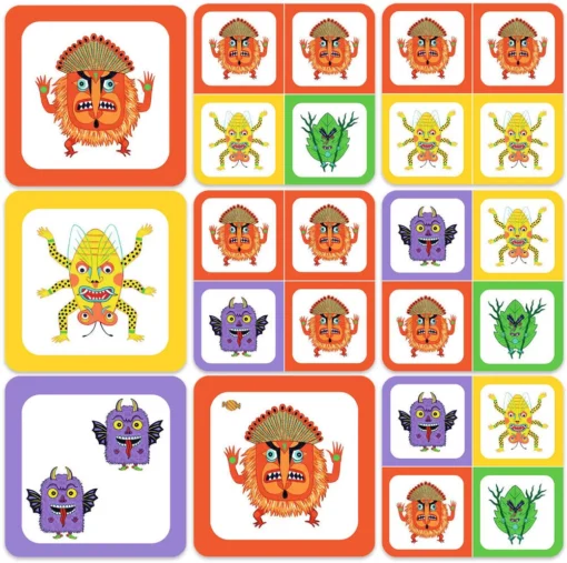 Jogo de Cartas de Memória e Tática - Monstrio - Djeco, 3070900050860