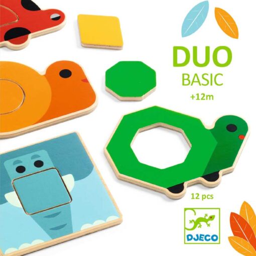Jogo de Encaixar Formas e Cores - Duo Basic - Djeco, 3070900062160