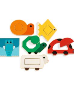 Jogo de Encaixar Formas e Cores - Duo Basic - Djeco, 3070900062160