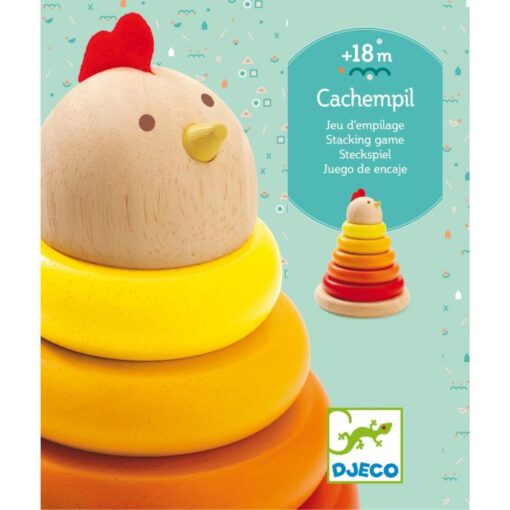 Galinha de Empilhar c/ Ovo - Cachempil - Djeco, 3070900063037