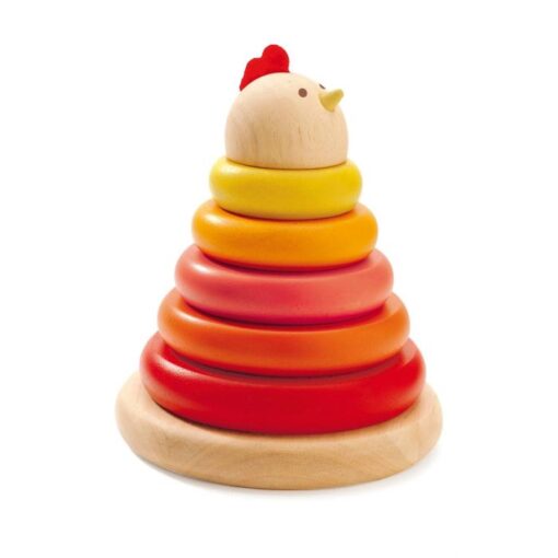 Galinha de Empilhar c/ Ovo - Cachempil - Djeco, 3070900063037