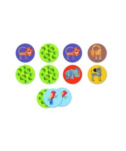 Jogo de Memória c/ Animais da Selva (30 pcs) - Djeco, 3070900081598