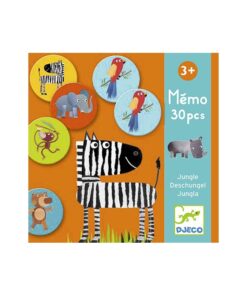 Jogo de Memória c/ Animais da Selva (30 pcs) - Djeco, 3070900081598