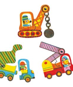 Puzzle Duo Veículos Articulados - Djeco, 3070900081703