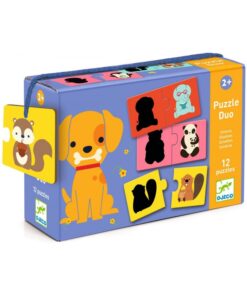 Puzzle Duo Sombra de Animais - Djeco, 3070900081871