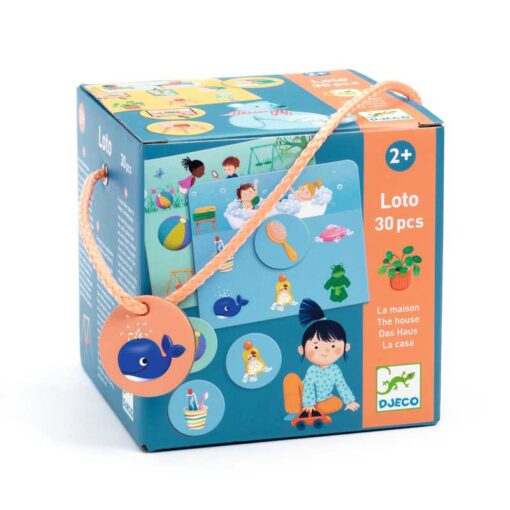 Jogo de Loto e Memória 30 pcs - A Casa - Djeco, 3070900081925