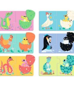 Puzzle Duo Ovos Divertidos - Djeco, 3070900081932