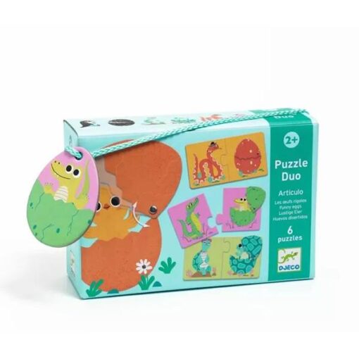Puzzle Duo Ovos Divertidos - Djeco, 3070900081932