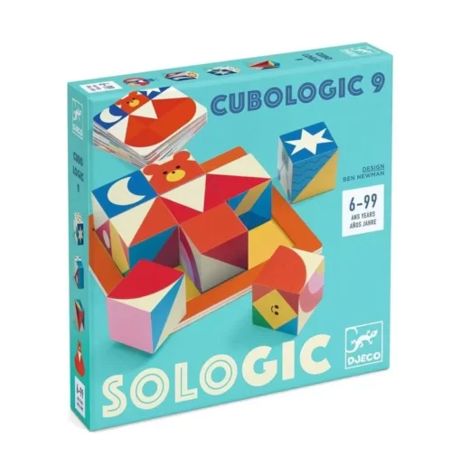 Jogo de Lógica e Paciência - Cubologic 9 - Djeco, 3070900085817