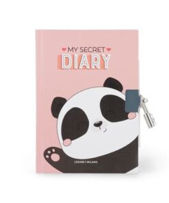 Diário Secreto com Cadeado (Panda) - Legami