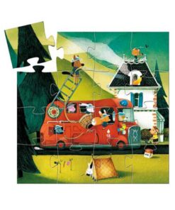 Puzzle Camião dos Bombeiros (16 pcs) - Djeco