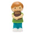 Little Drops of Water - Menino c/ Bíblia T-Shirt Verde - Image 1