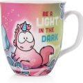 Caneca Unicórnio Midnight Floral 360ml T&F - Nici - Image 1