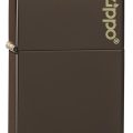 Isqueiro Brown Matte Logo - Zippo - Image 1