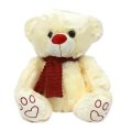 Peluche Urso Branco c/ Cachecol Vermelho 50cm - Image 1