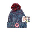 Gorro de Malha Azul e Vermelho com Pompom Capitão América - Avengers - Image 1